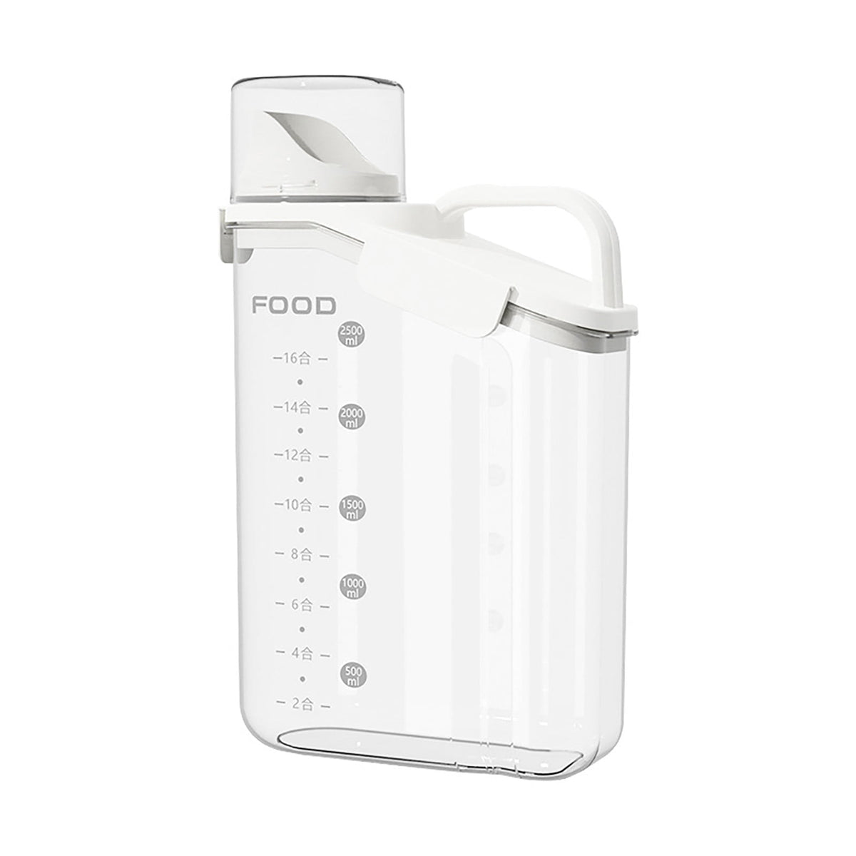 2000ml/2800ml Airtight Cereal Container Rice Dry Grain Dispenser Thicken Rice Cylinder Clear Food Storage Box L Blue