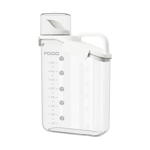2000ml/2800ml Airtight Cereal Container Rice Dry Grain Dispenser Thicken Rice Cylinder Clear Food Storage Box L Blue