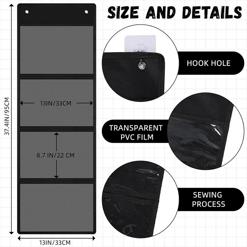 Wall Mounted Storage Organizer 4 Grids White 4 grids