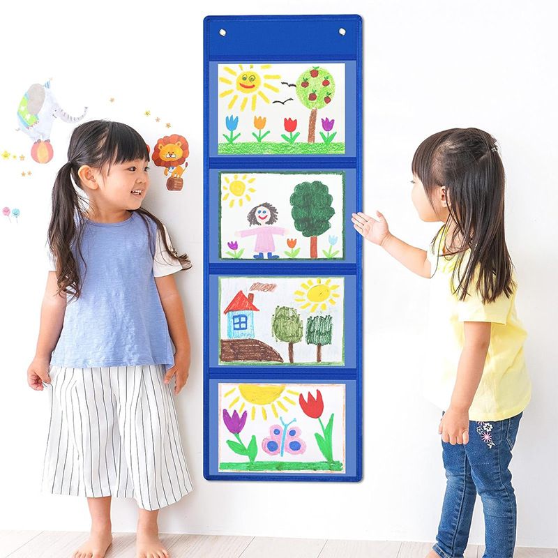 Wall Mounted Storage Organizer 4 Grids White 4 grids