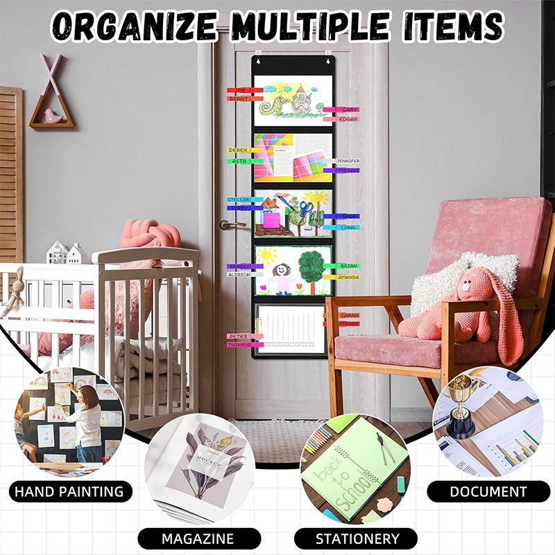 Wall Mounted Storage Organizer 4 Grids White 4 grids