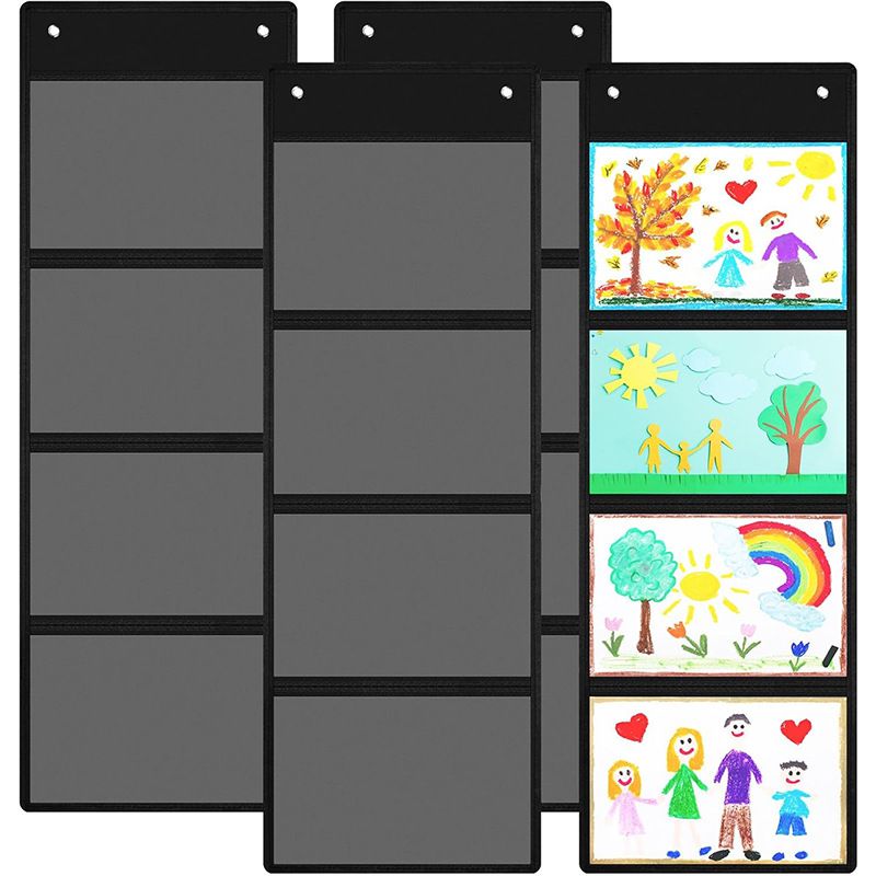 Wall Mounted Storage Organizer 4 Grids White 4 grids