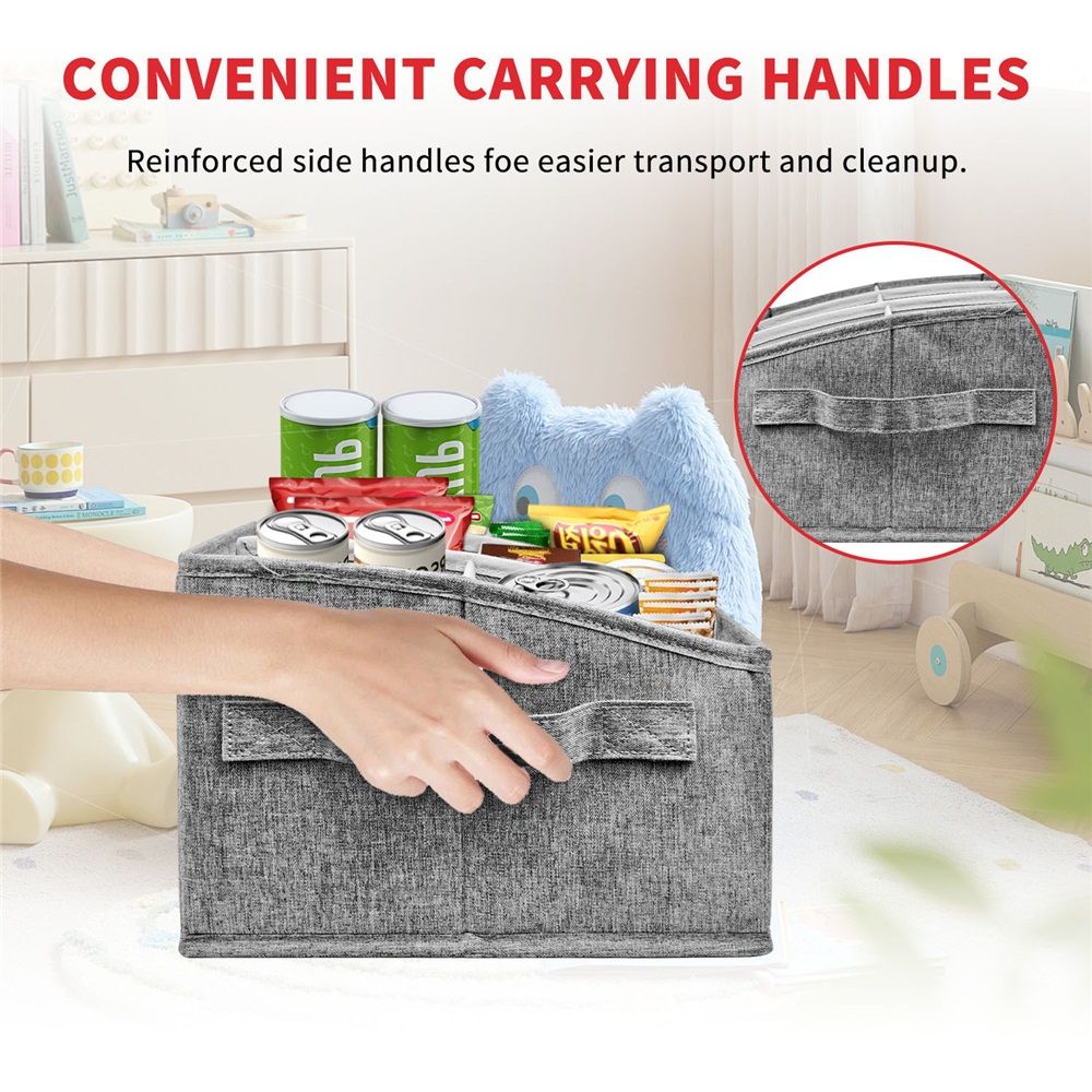Snack Organizer for Countertop, 6 Compartments Snack Organizer, Snack Container Holder for Kitchen Pantry Organizer and Storage-Grey