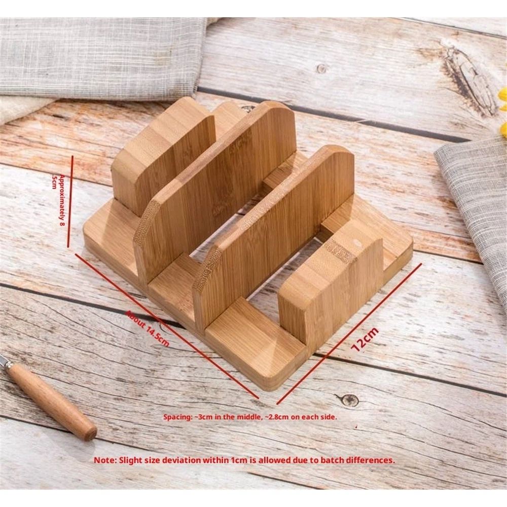Cutting Board Holder, 3 Slot Cutting Board Organizer, for Kitchen Storage, Made Countertop Space Saver for Pot Lids and Cutting Boards