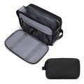 Toiletry Bag for Men, Travel Toiletry Organizer Dopp Kit Water-resistant Shaving Bag for Toiletries Accessories, Door Room Essentials, Black