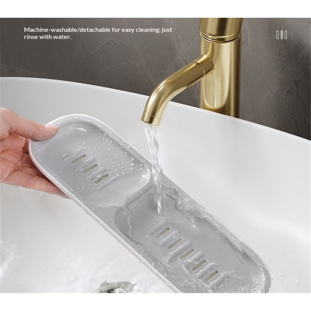 Bathroom Organizer - Wall Mounted Shower Caddy Shelf - with Towel Bar - Extra Strong Self Adhesive - No Drilling - Easy Drainage - Rustproof