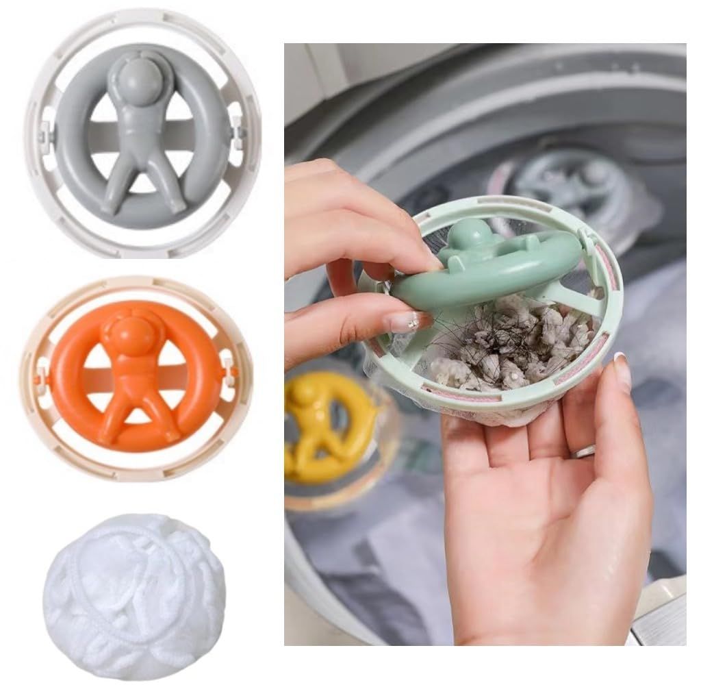 2 Pieces Washing Machine Lint Filter Bag, Cleaning Washing Machine Hair Remover Reusable Filter Mesh Bag Laundry Filter Mesh Pouch
