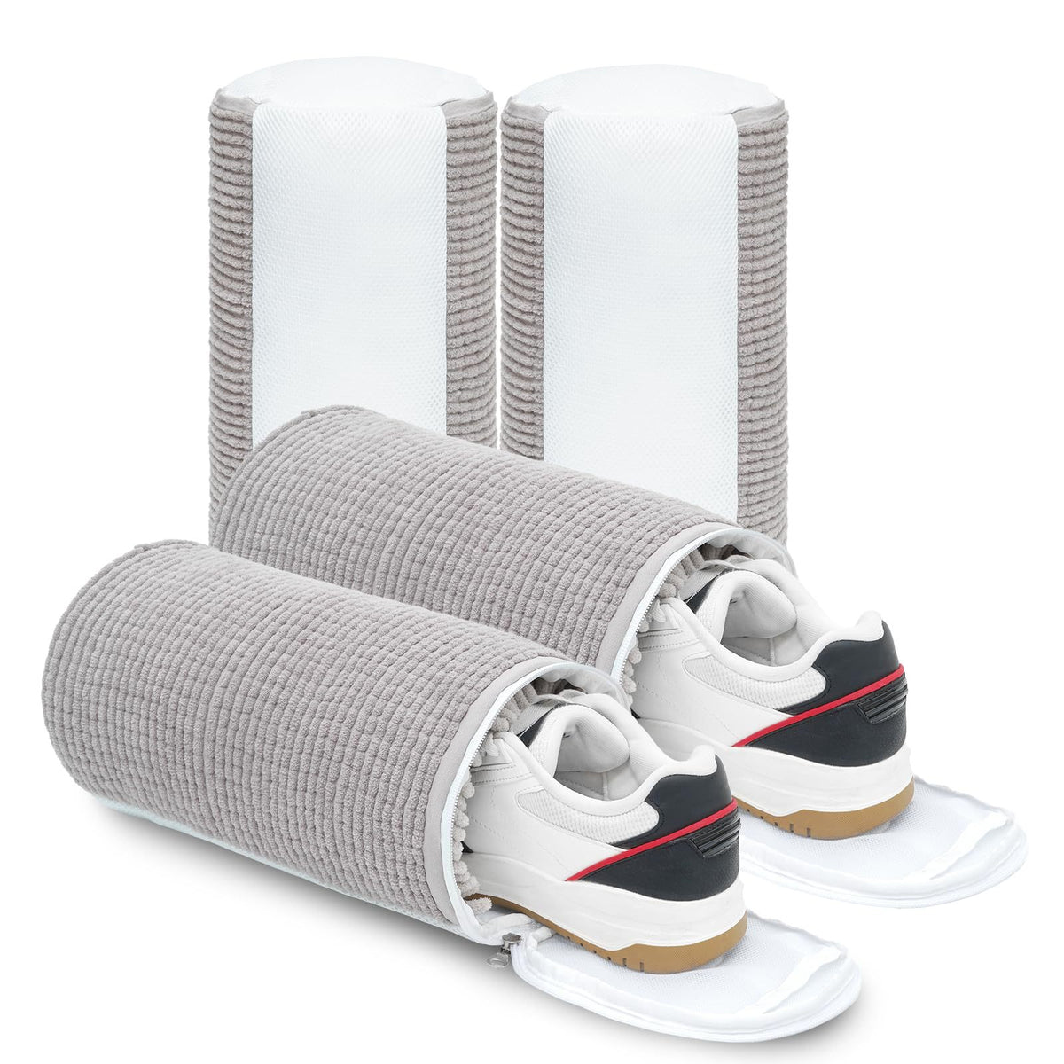 2 Pack Shoe Washing Bag for Washing Machine with 360-degree Cleaning Fibers, Protects Sneakers and Trainers, Laundry Care for Australian Homes